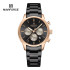 NAVIFORCE NF8076 Stainless Steel Fashion Casual Business Chronograph Luminous Date Display Quartz Watch For Men - RoseGold & Black RoseGold Body